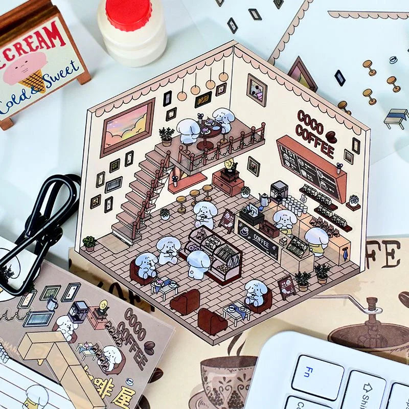 DIY Miniature Sticker Scene