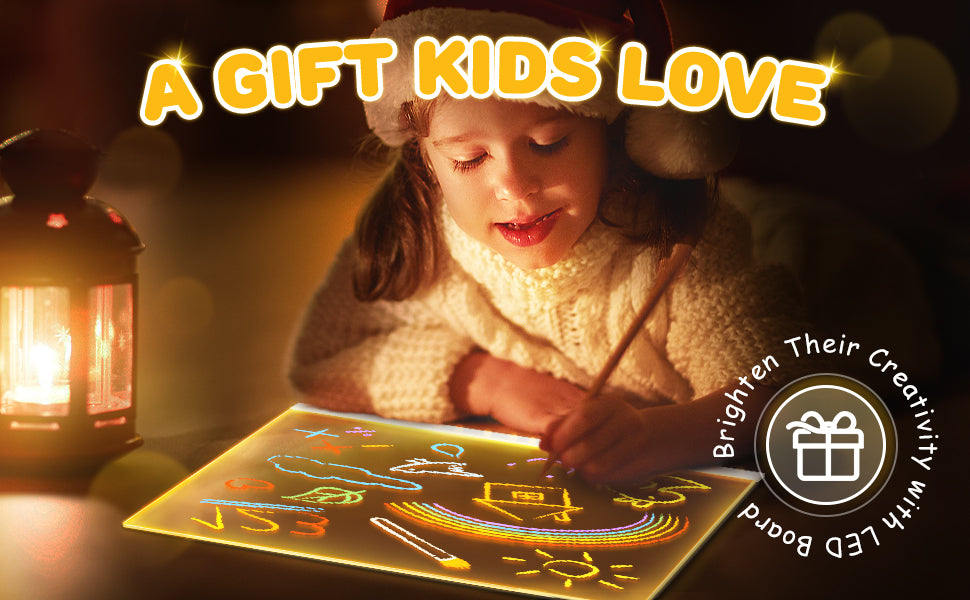 LED Glow Drawing Board for Kids!