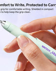 WRITECH Gel Pens Soft Grip Pen Set with 2 Pens and 2 Refills