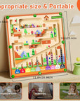 Montessori Toys Magnetic Color and Number Maze