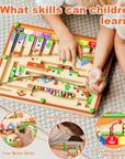Montessori Toys Magnetic Color and Number Maze