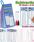Math Flash Cards - 60Pcs Multiplication Division Addition and Subtraction Flash Card