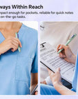 WRITECH Gel Pens Soft Grip Pen Set with 2 Pens and 2 Refills