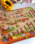 Montessori Toys Magnetic Color and Number Maze