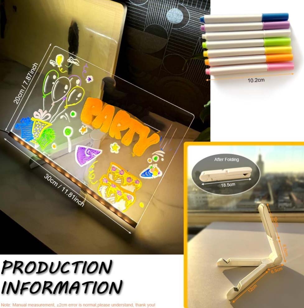 LED Glow Drawing Board for Kids!