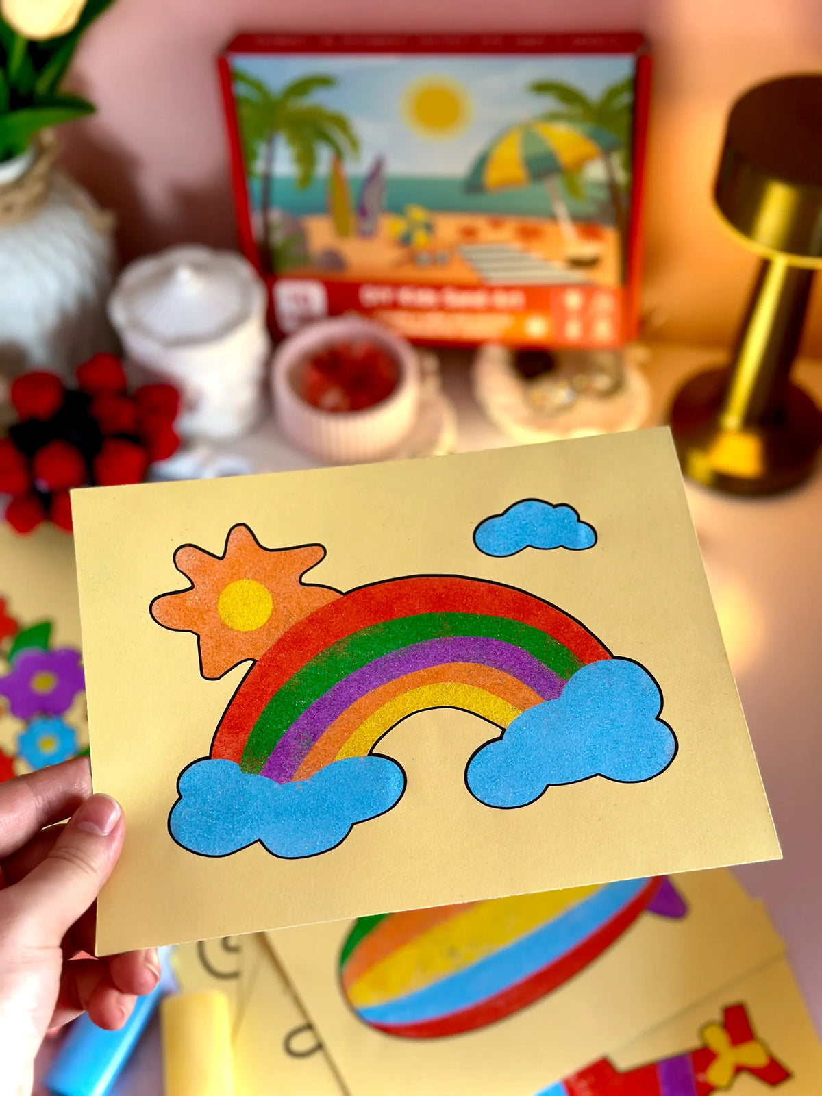 Sand Kindom Sticker Sand Sticker Art Kit - Set of 10 Stickers and 6 Sand Bottles - House Of ...