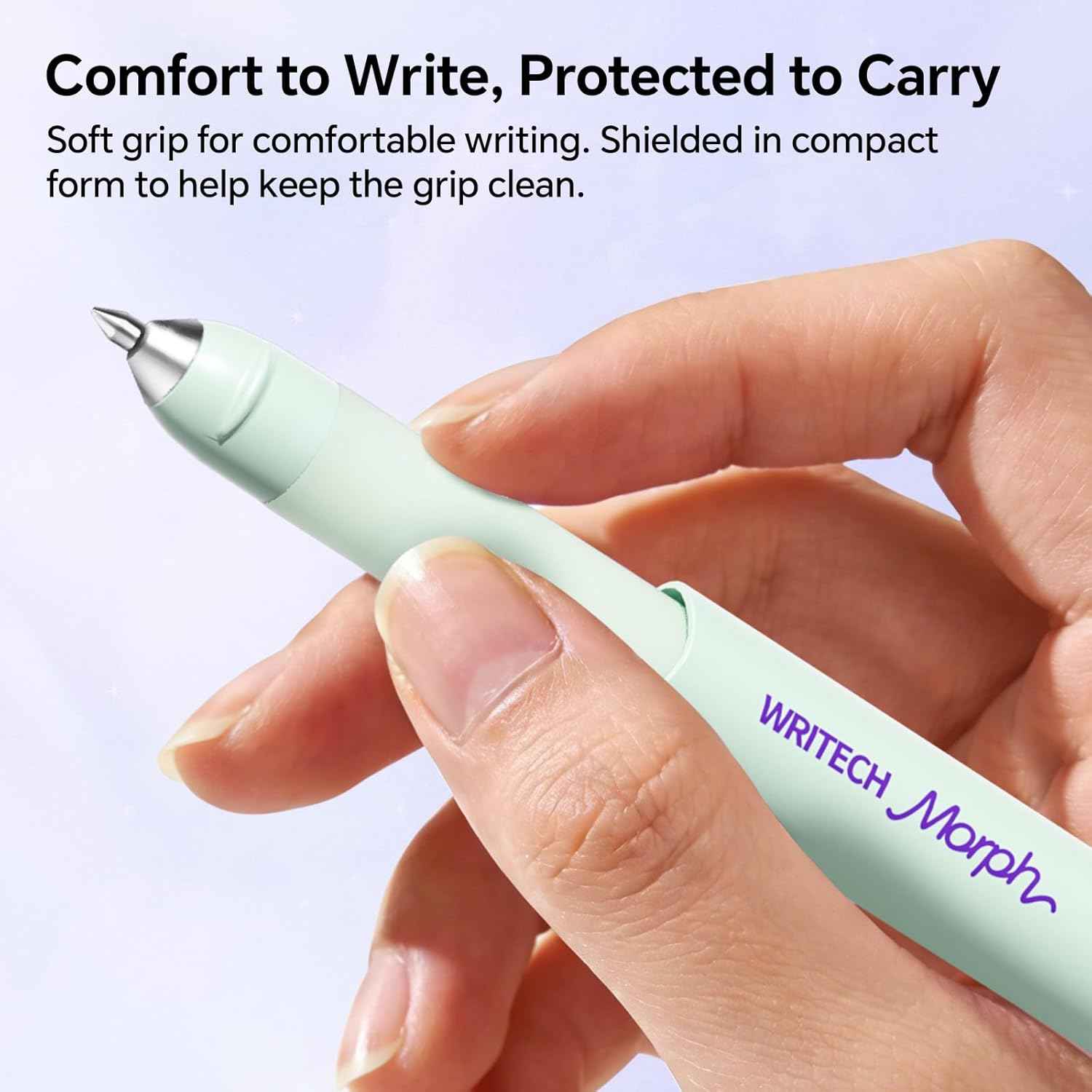 WRITECH Gel Pens Soft Grip Pen Set with 2 Pens and 2 Refills