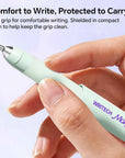 WRITECH Gel Pens Soft Grip Pen Set with 2 Pens and 2 Refills