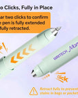 WRITECH Gel Pens Soft Grip Pen Set with 2 Pens and 2 Refills