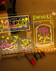 LED Glow Drawing Board for Kids
