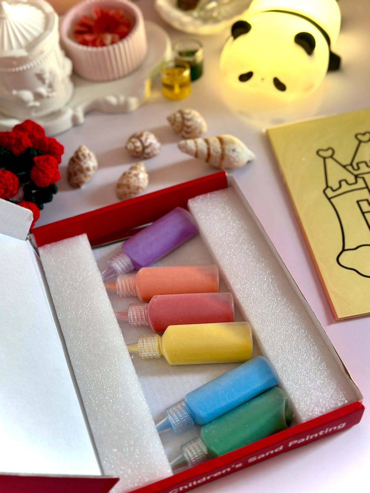 Sand Kindom Sticker Sand Sticker Art Kit - Set of 10 Stickers and 6 Sand Bottles - House Of ...