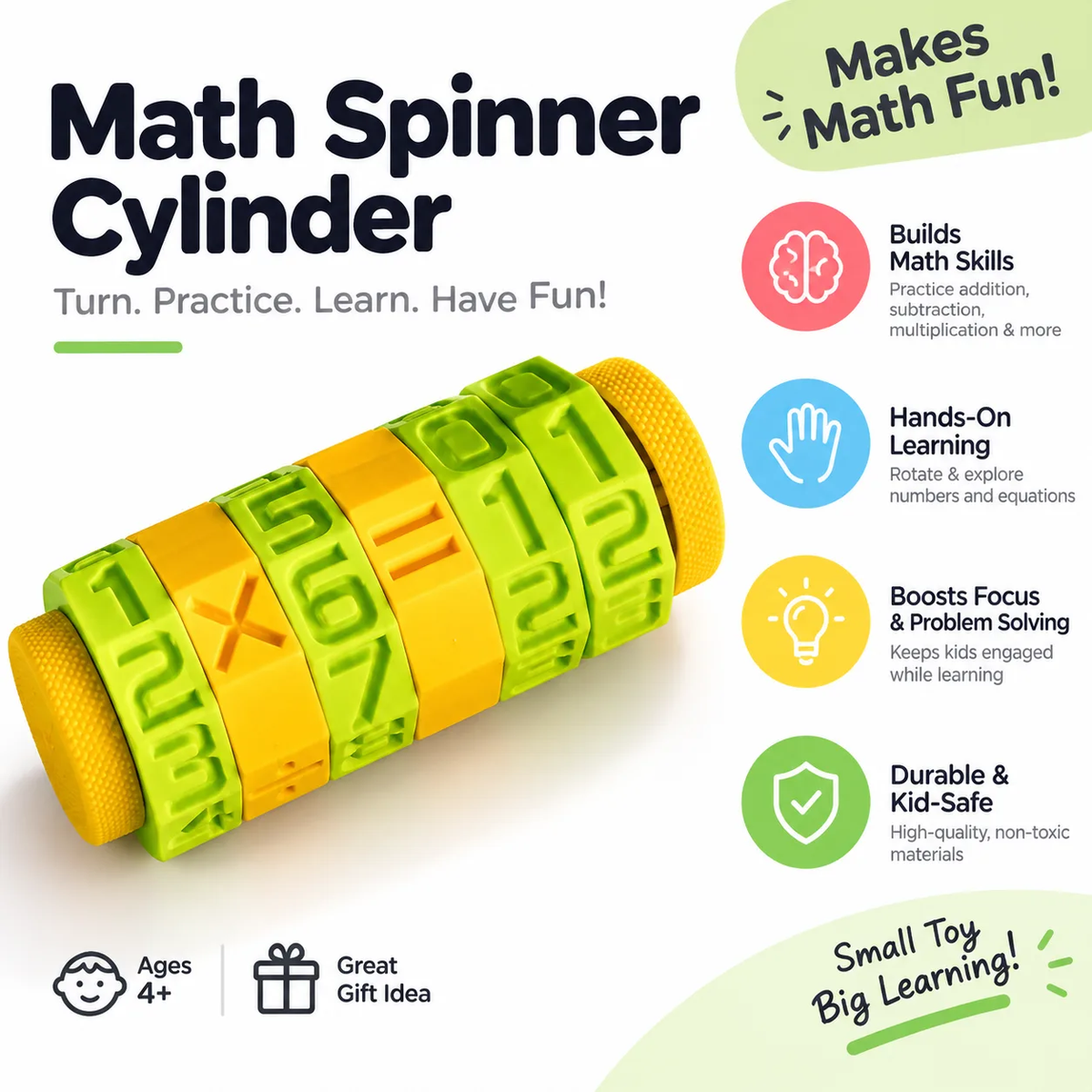 Maths Rotating Cylinder for Kids