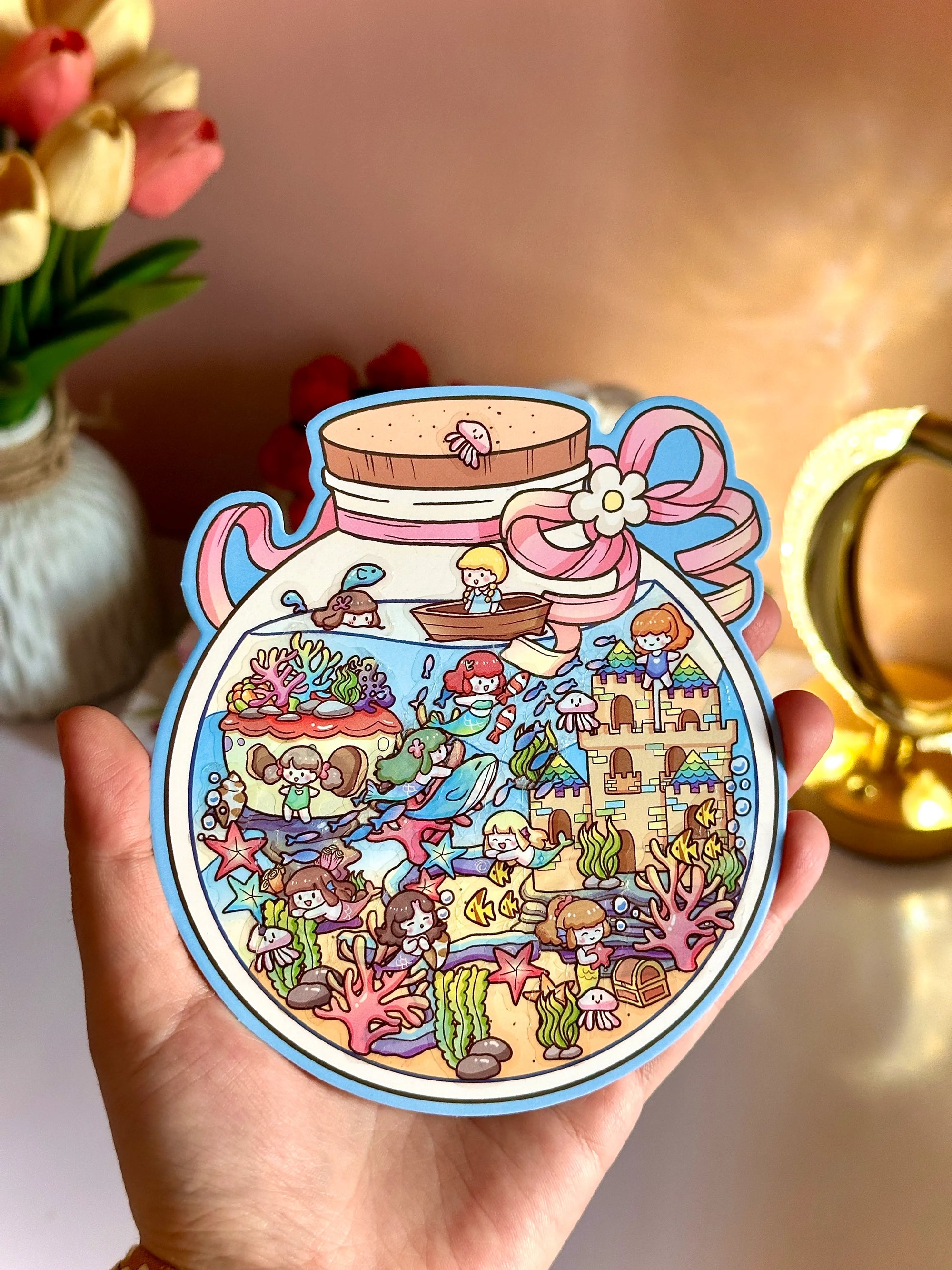 3D Miniature Cozy Sticker Kit