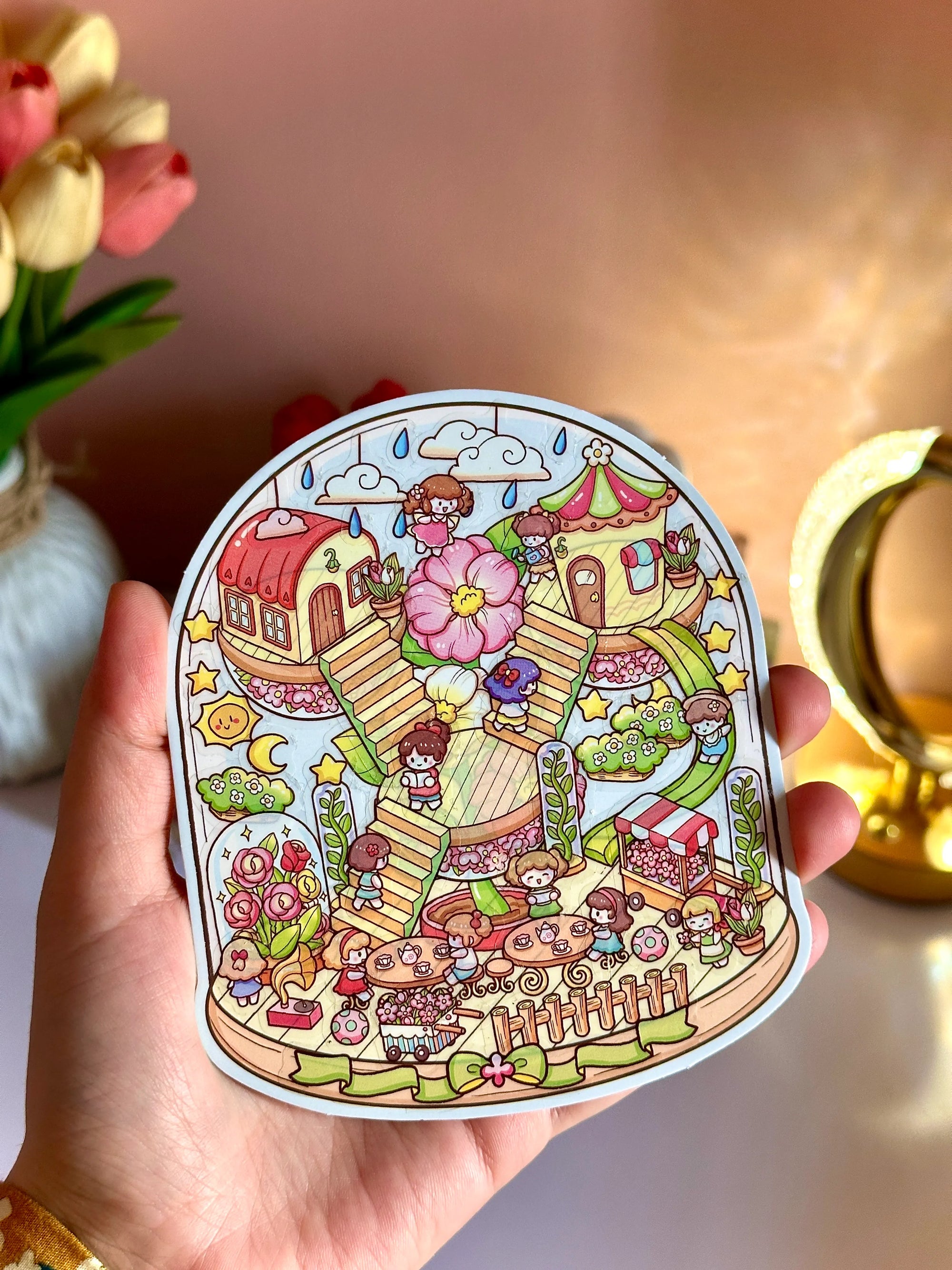 3D Miniature Cozy Sticker Kit