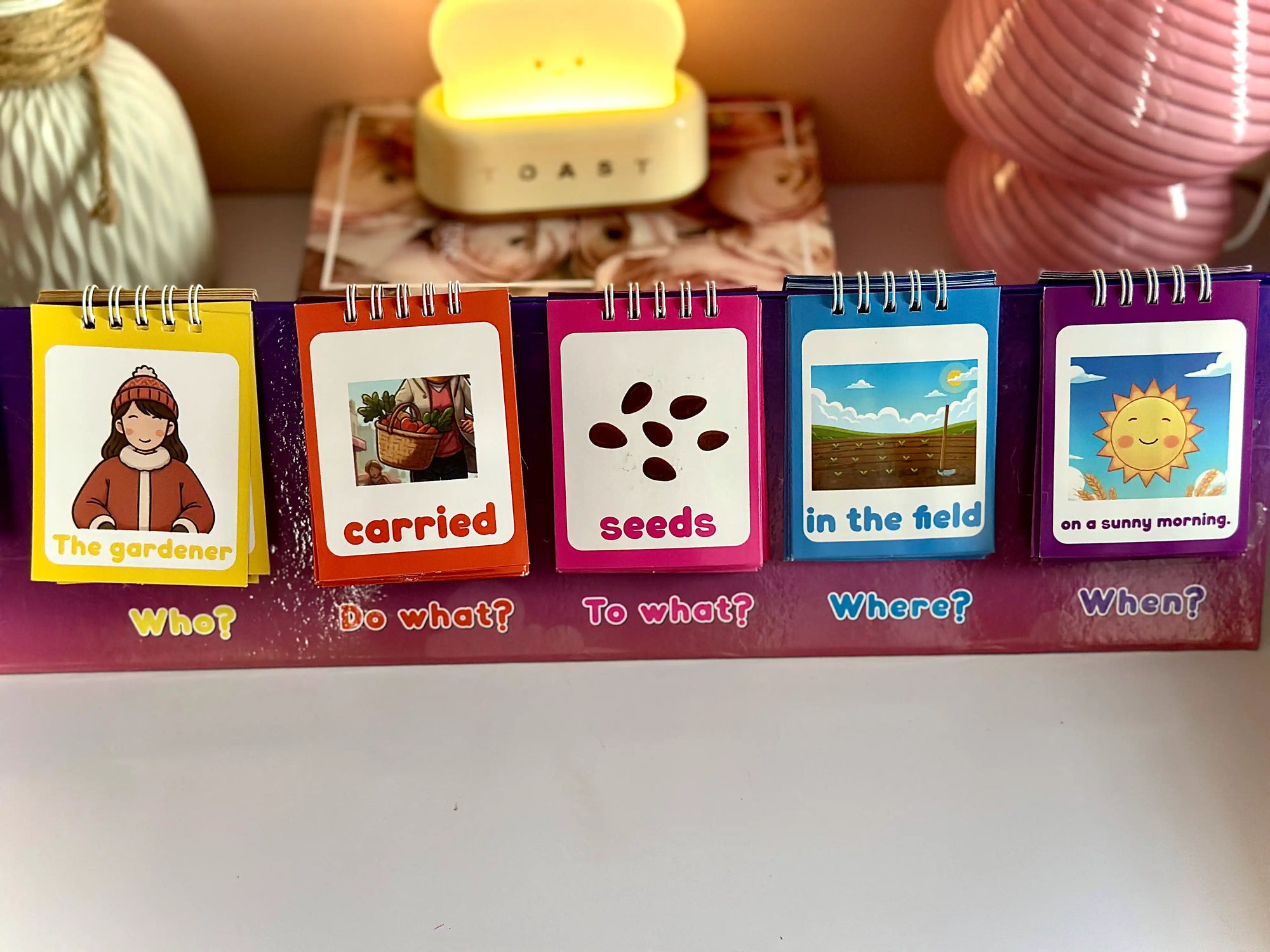 Sentence Building Flip Charts - 102 Double Sided Cards