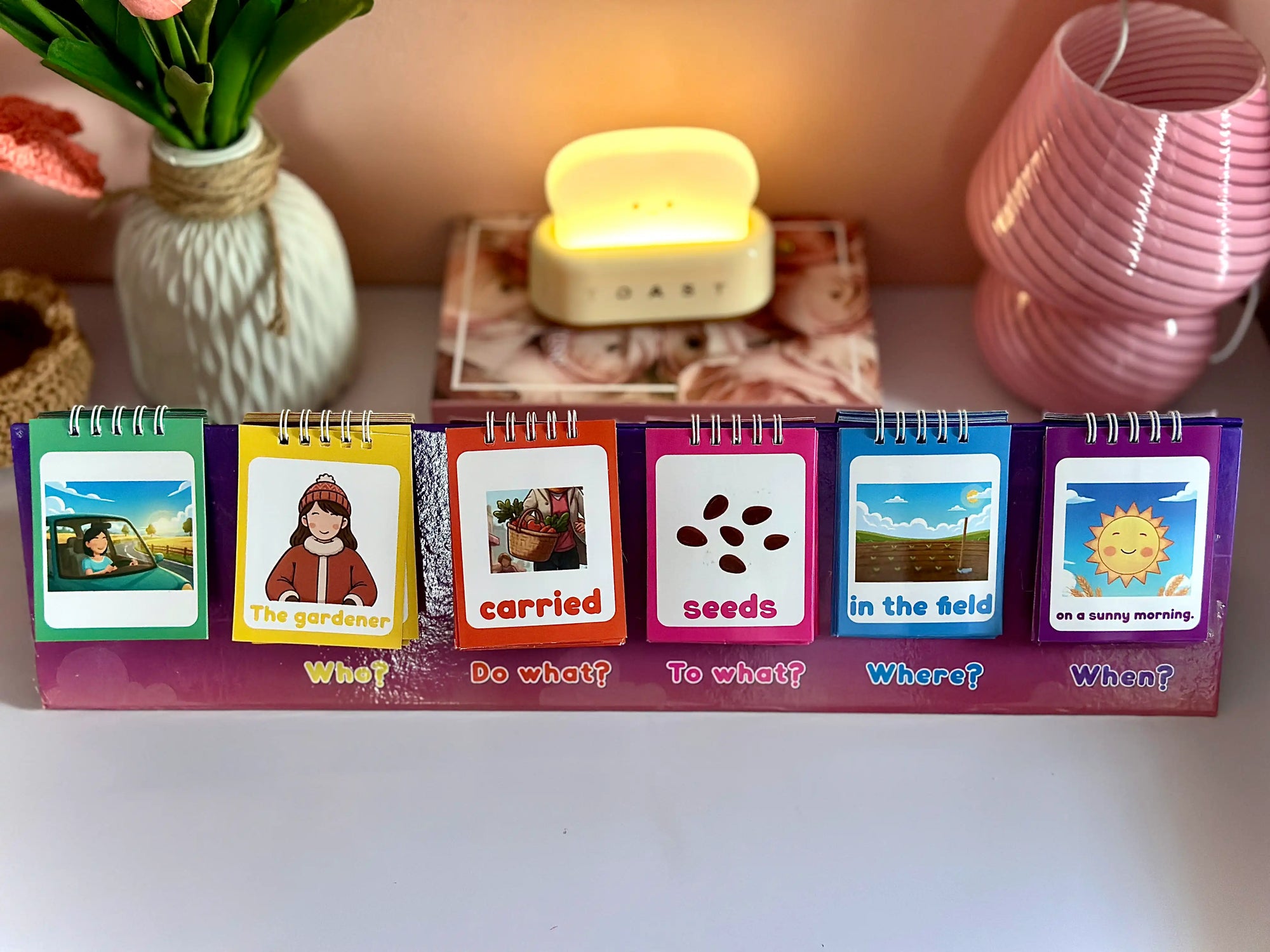 Sentence Building Flip Charts - 102 Double Sided Cards