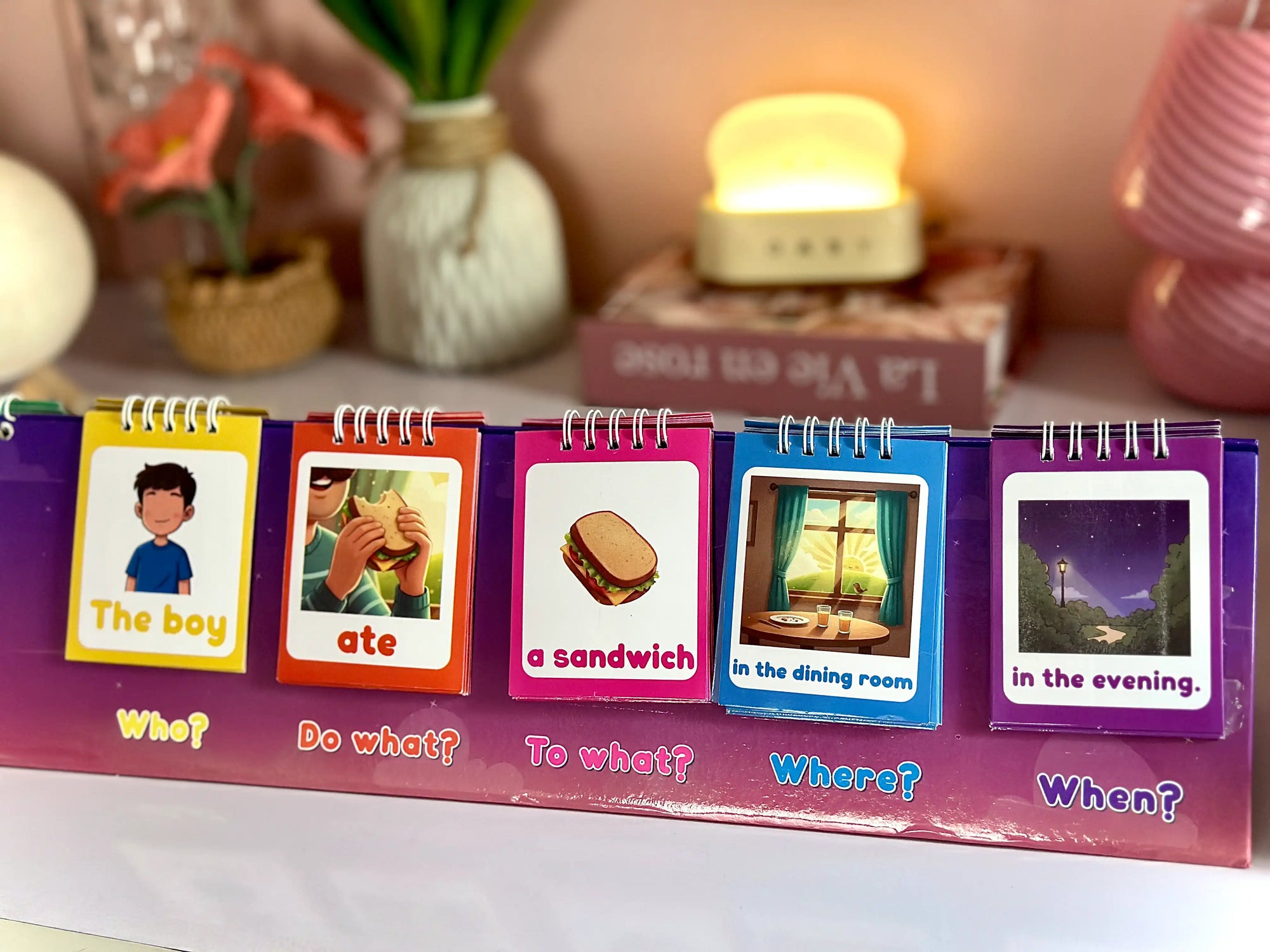 Sentence Building Flip Charts - 102 Double Sided Cards