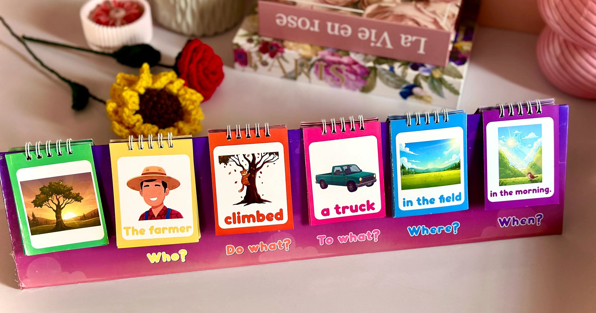 Sentence Building Flip Charts - 102 Double Sided Cards