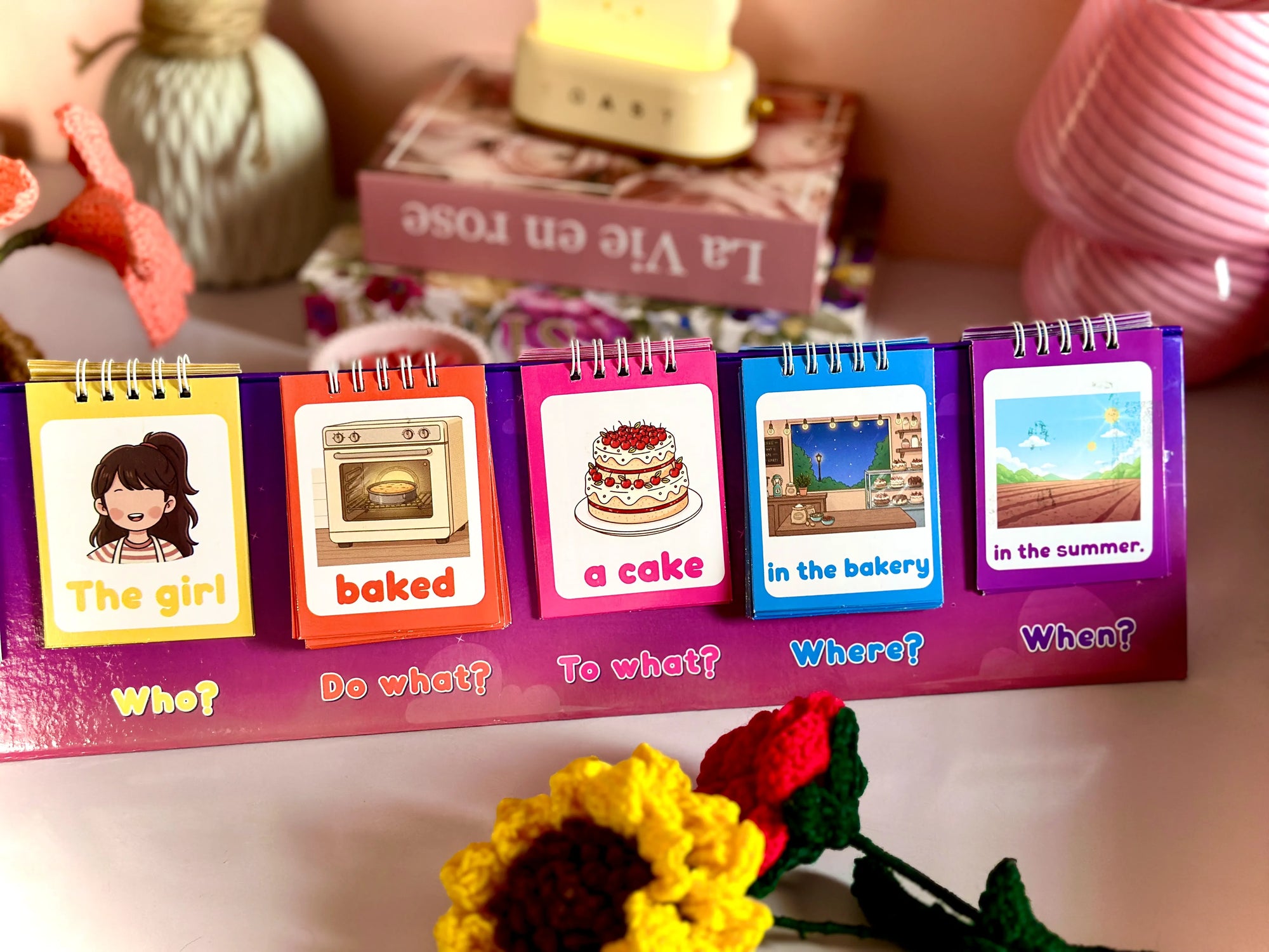 Sentence Building Flip Charts - 102 Double Sided Cards