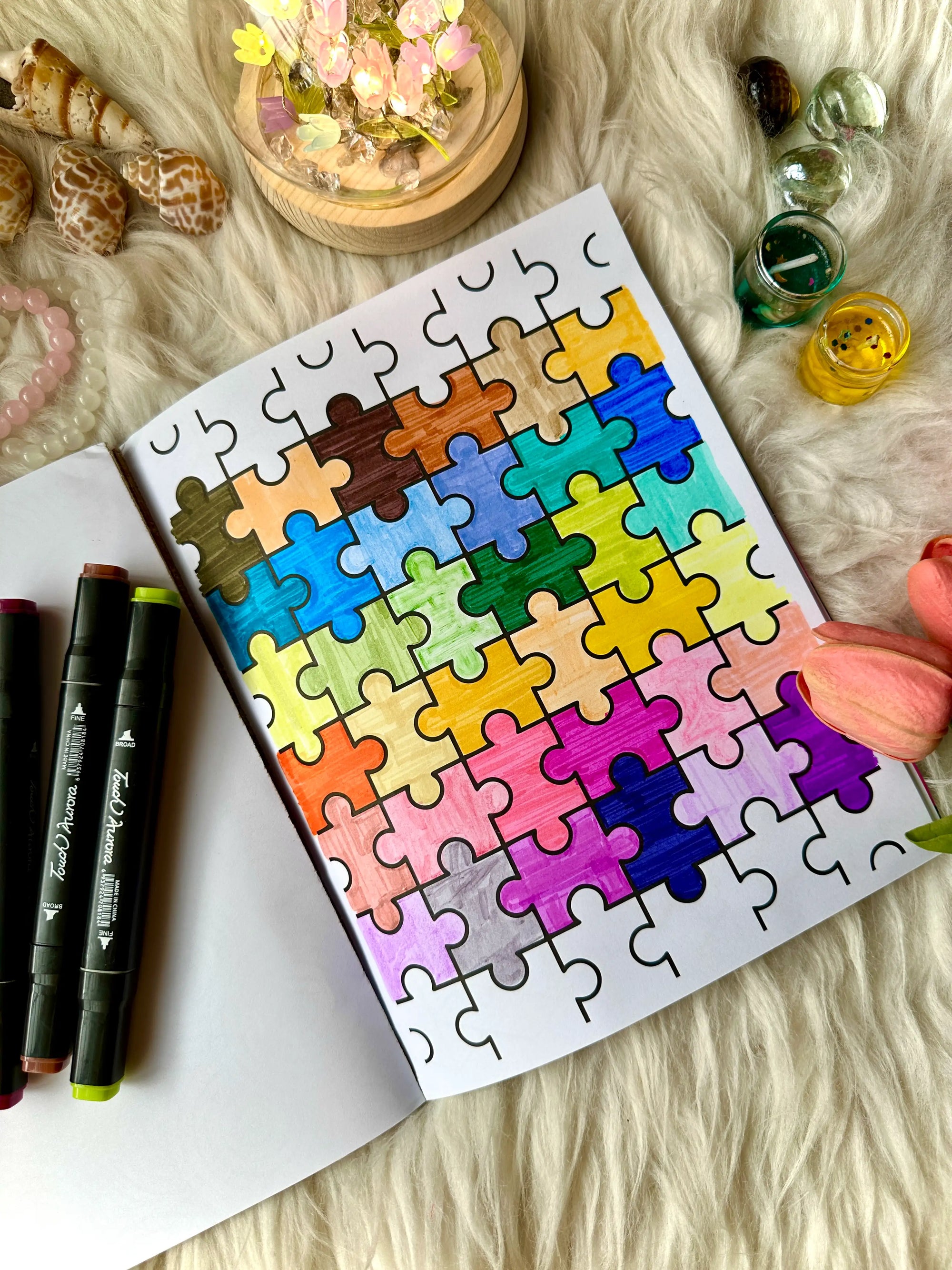 Satisfying Patterns Colouring Book for Adults and Kids