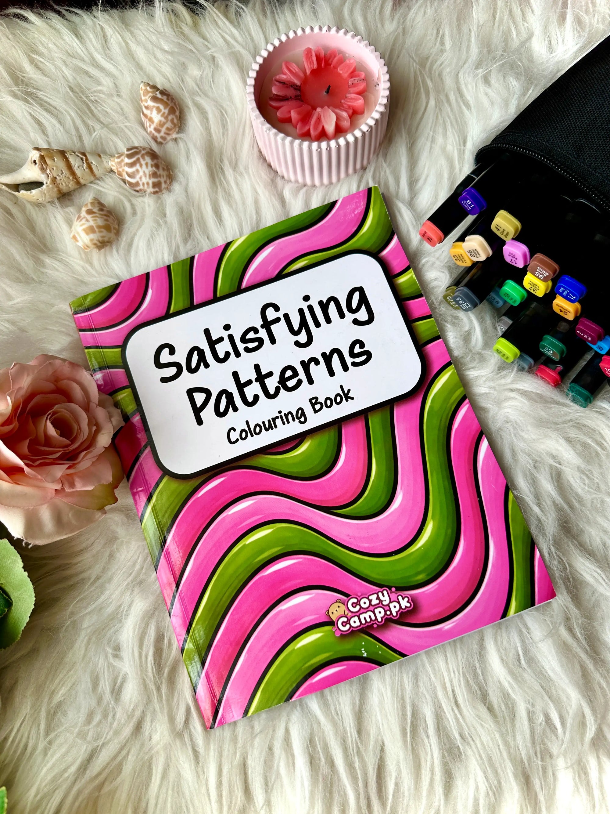 Satisfying Patterns Colouring Book for Adults and Kids