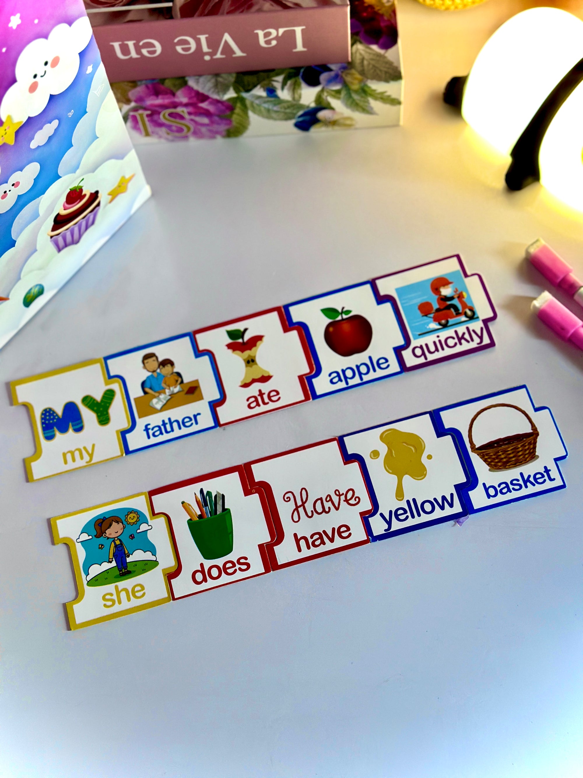 500 Words Sentence Building Puzzle for Kids