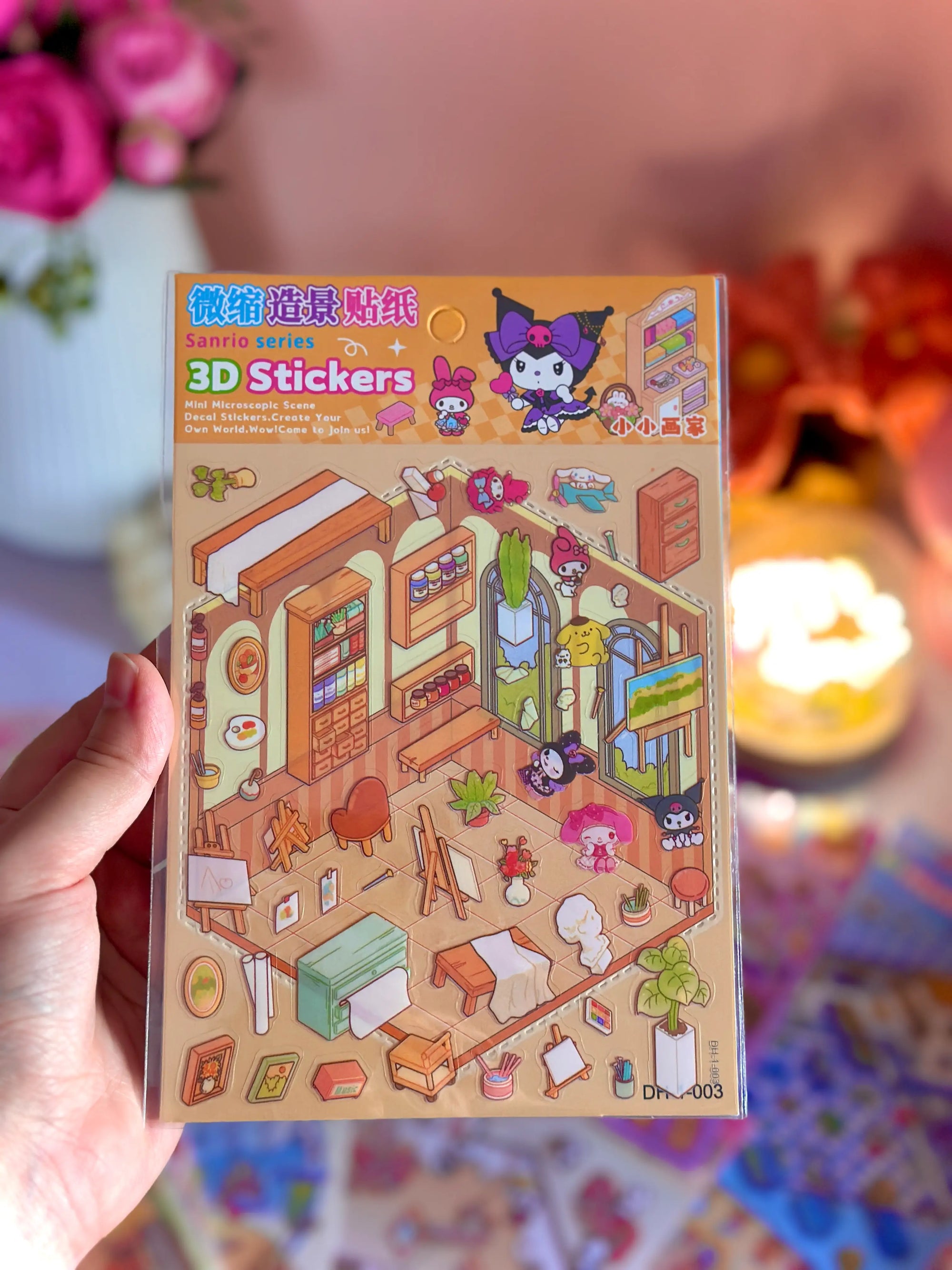 3D Miniature Cozy Sticker Kit