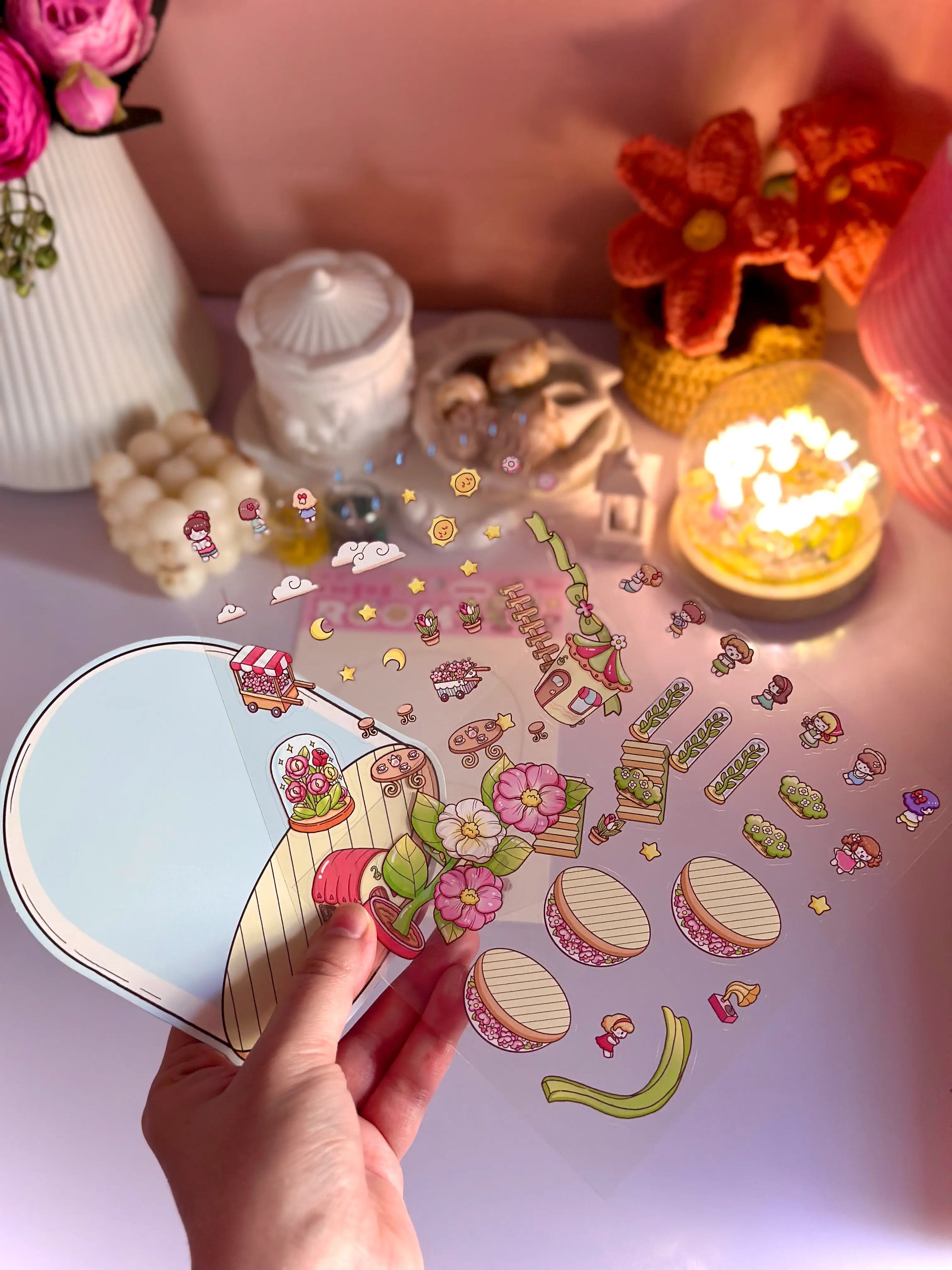 3D Miniature Cozy Sticker Kit