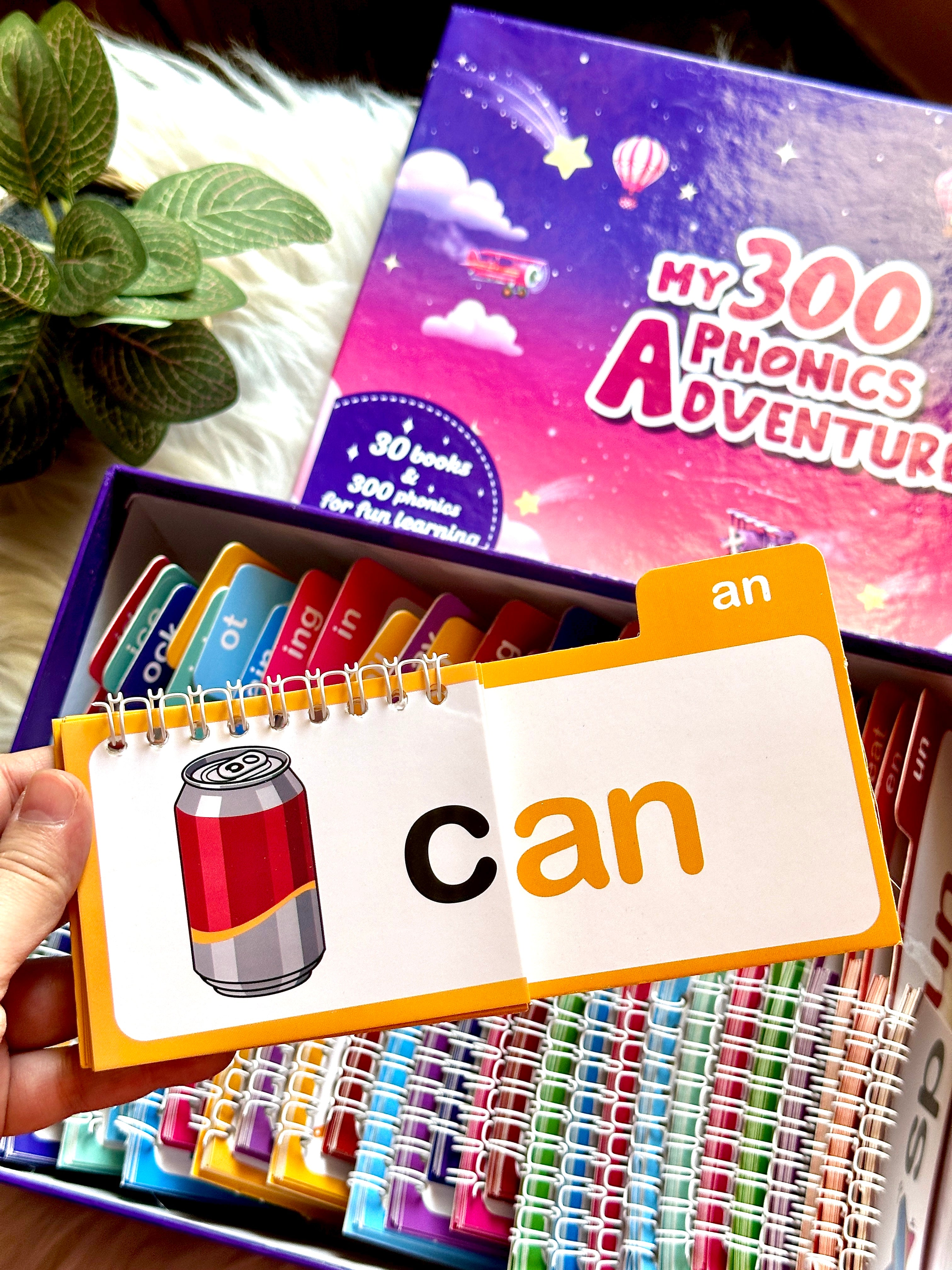 30 Read and Rhyme Flip Books - 300 Words Phonics Set - House Of Books